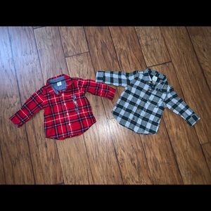 6-12 months plaid shirts for baby boy
